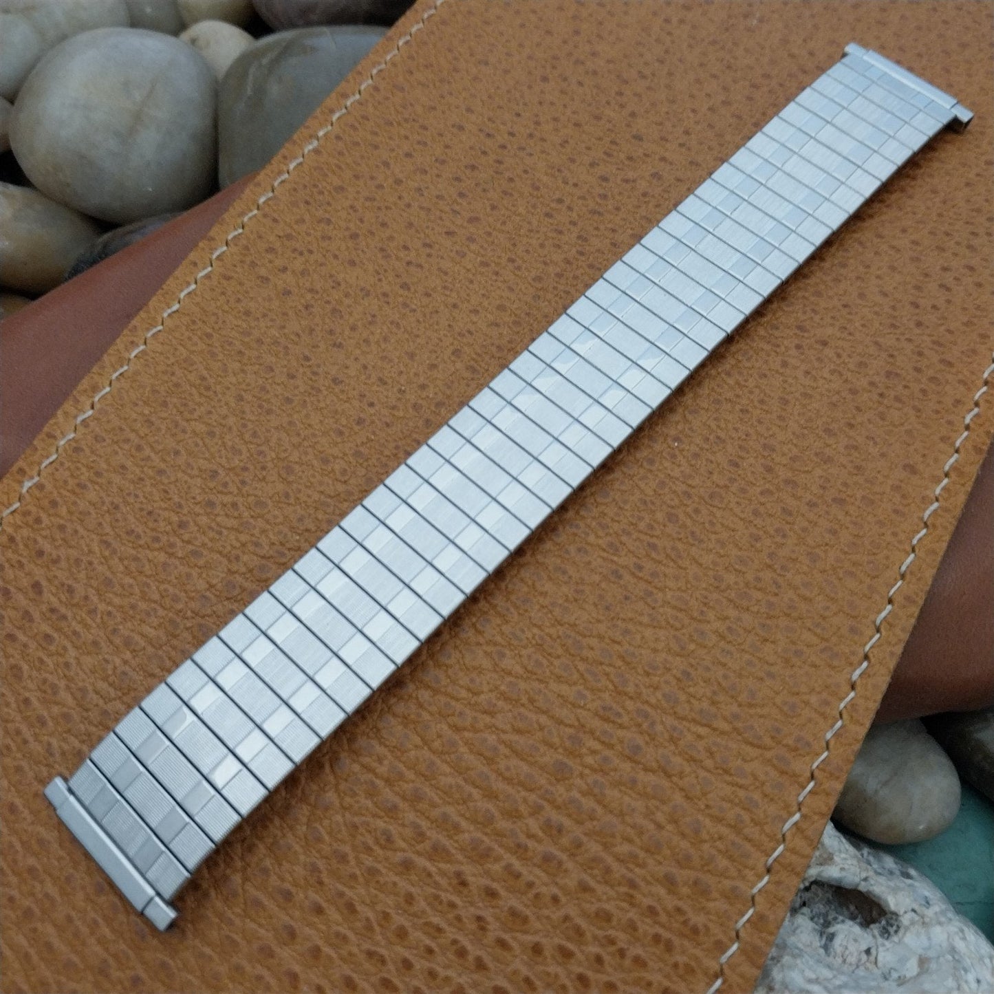 18mm 20mm 22mm Wide Stainless Steel Speidel USA Unused 1970s Vintage Watch Band