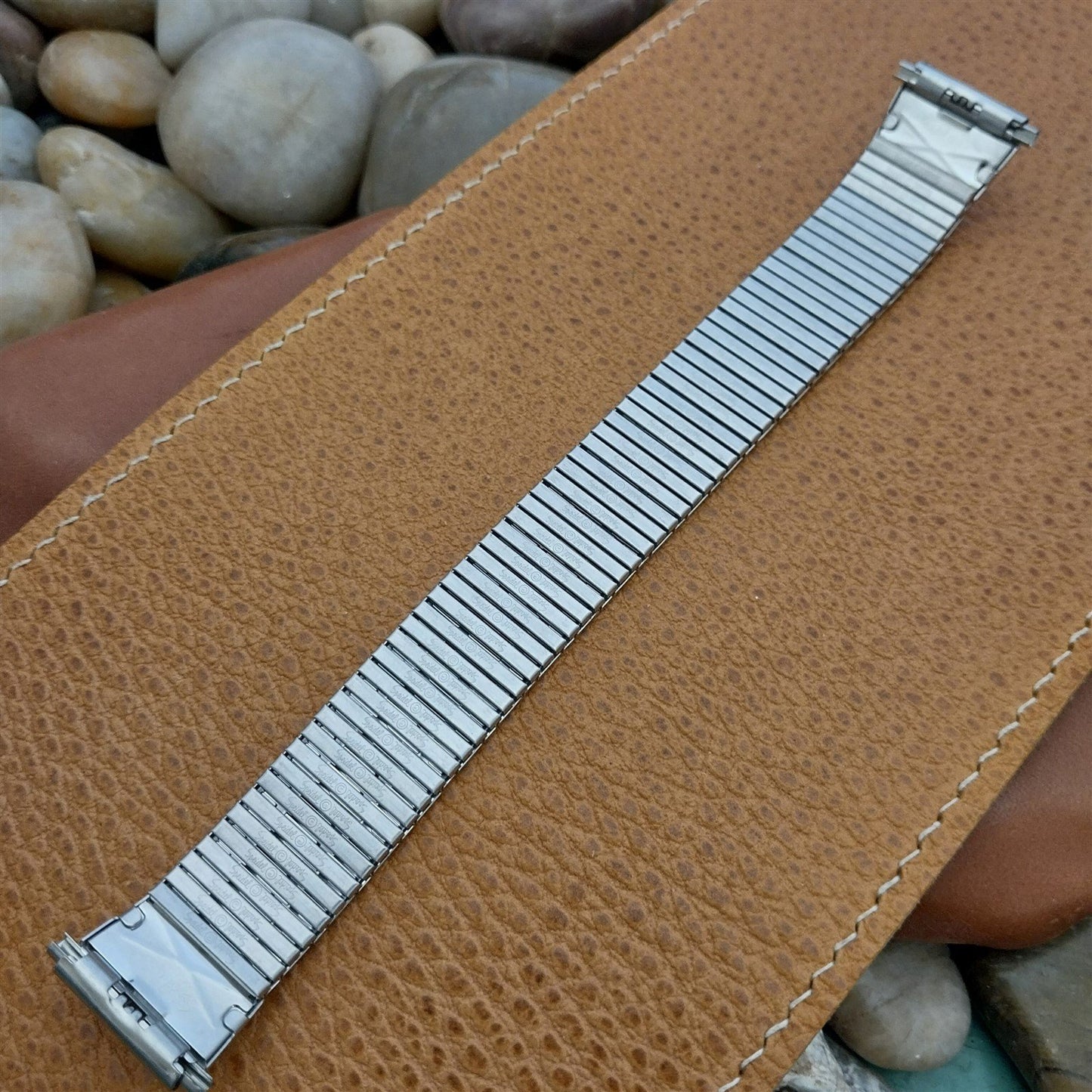Speidel Thinline 1970s-1980s Flared Long Stainless Steel Vintage Watch Band