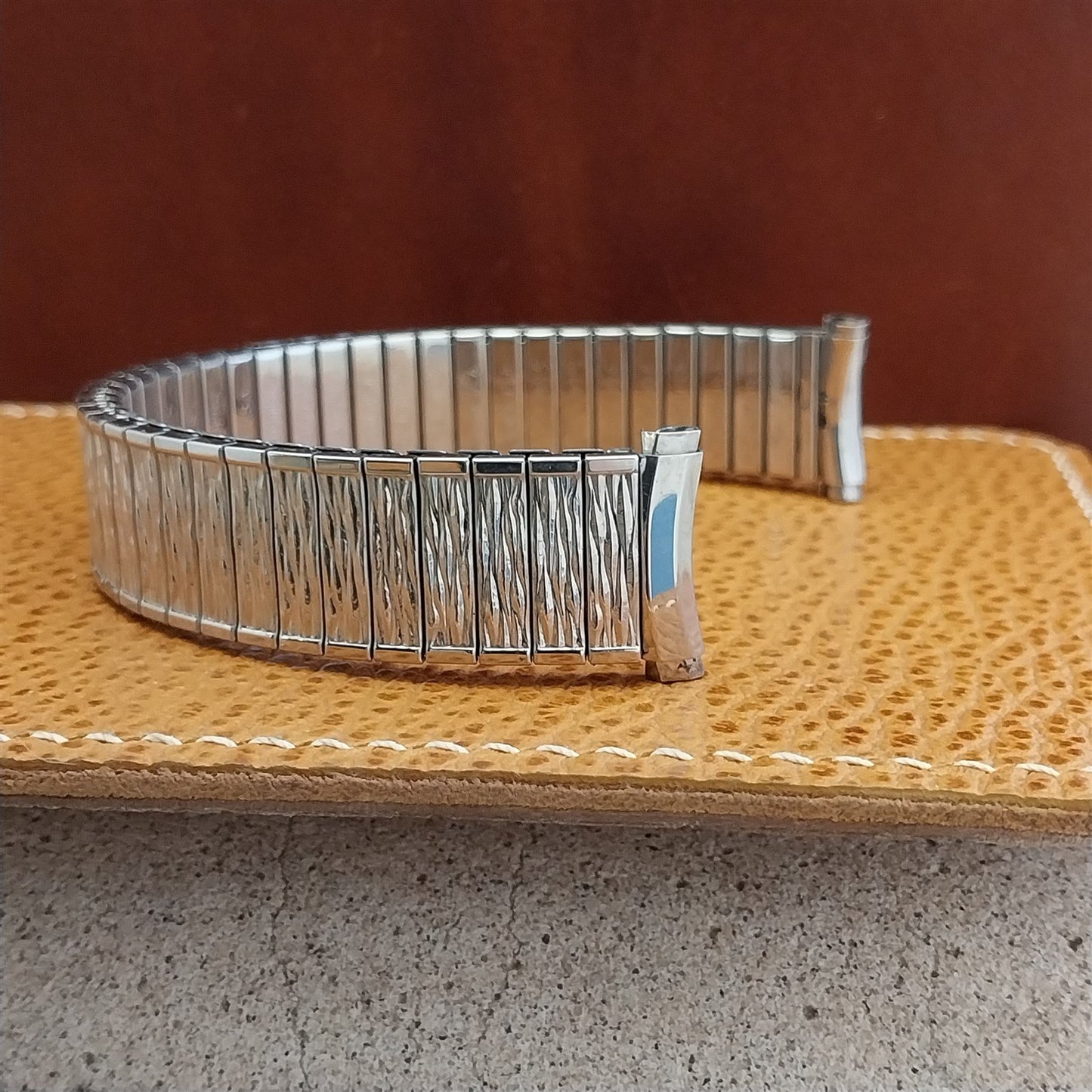 Speidel Stainless Steel Valencia USA Long USA Made nos Vintage Watch Band