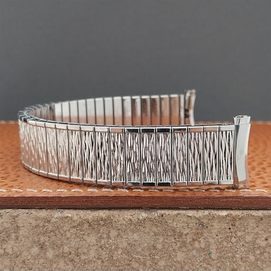 Speidel Stainless Steel Valencia USA Long USA Made nos Vintage Watch Band