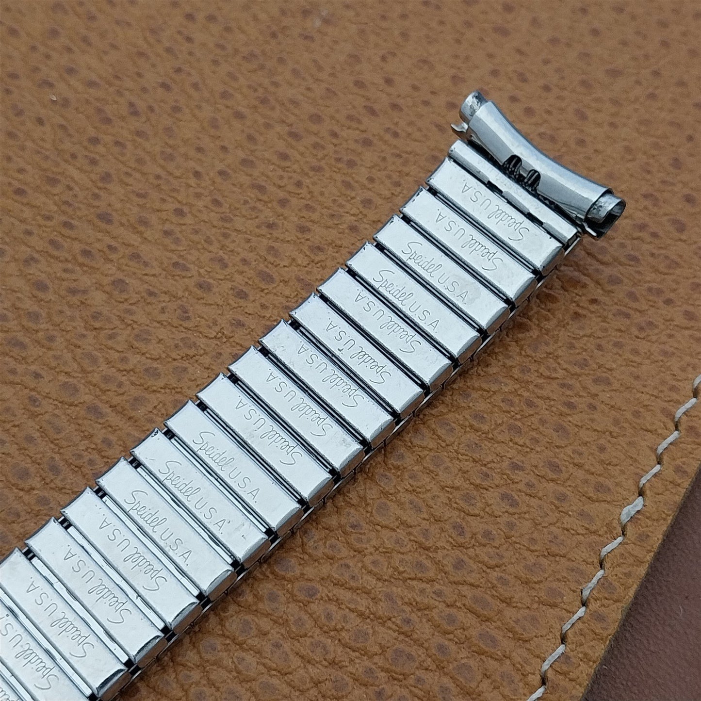 Speidel Stainless Steel Valencia USA Long USA Made nos Vintage Watch Band