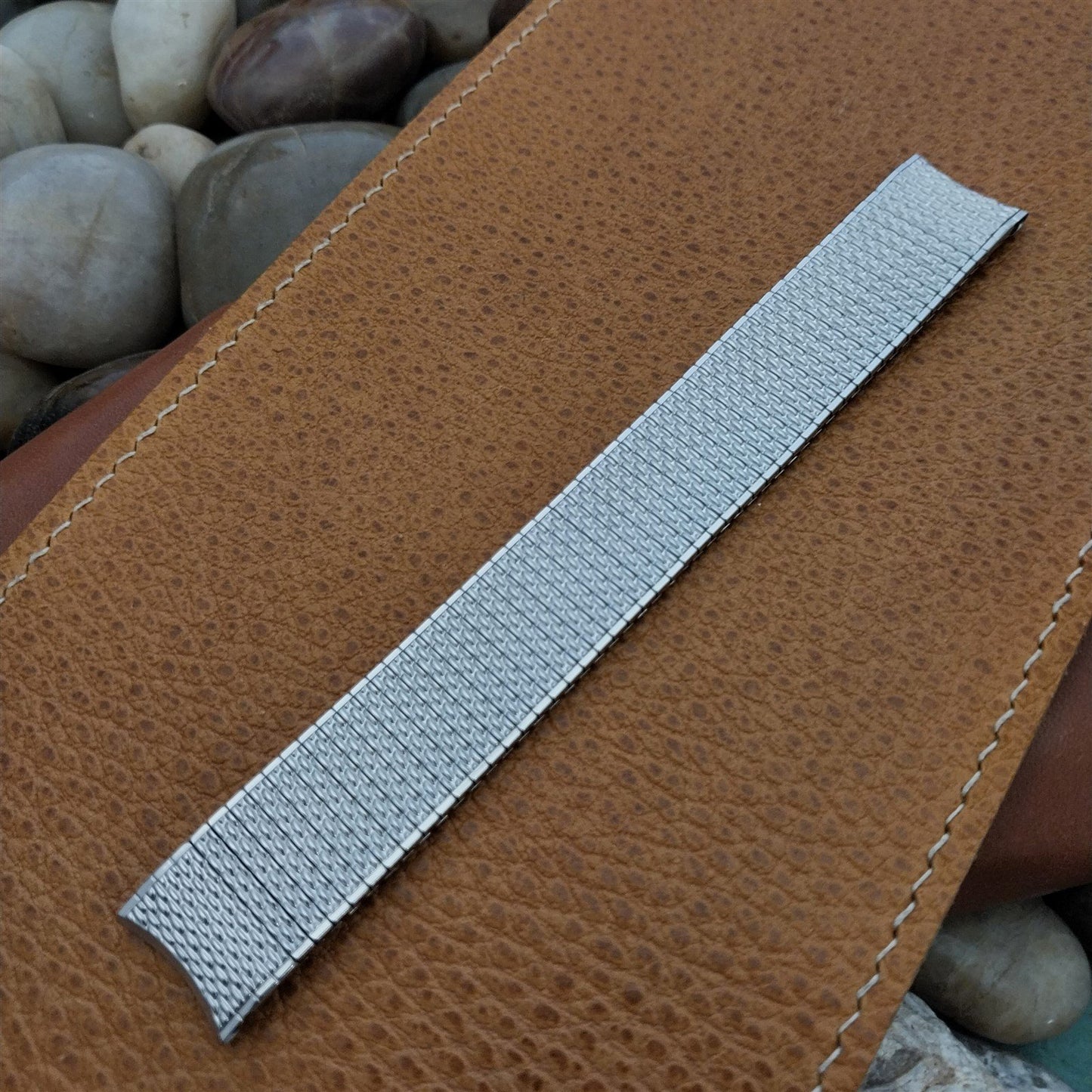 17.2mm Short Stainless Steel Speidel Thinline nos 70s Vintage Watch Band