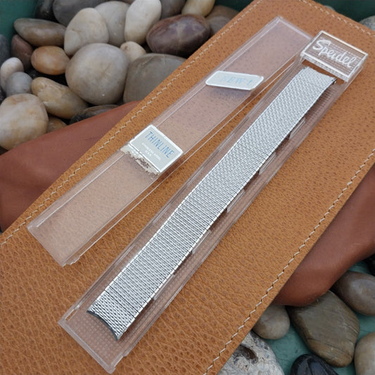 17.2mm Stainless Steel Speidel Thinline nos 1970s Vintage Watch Band