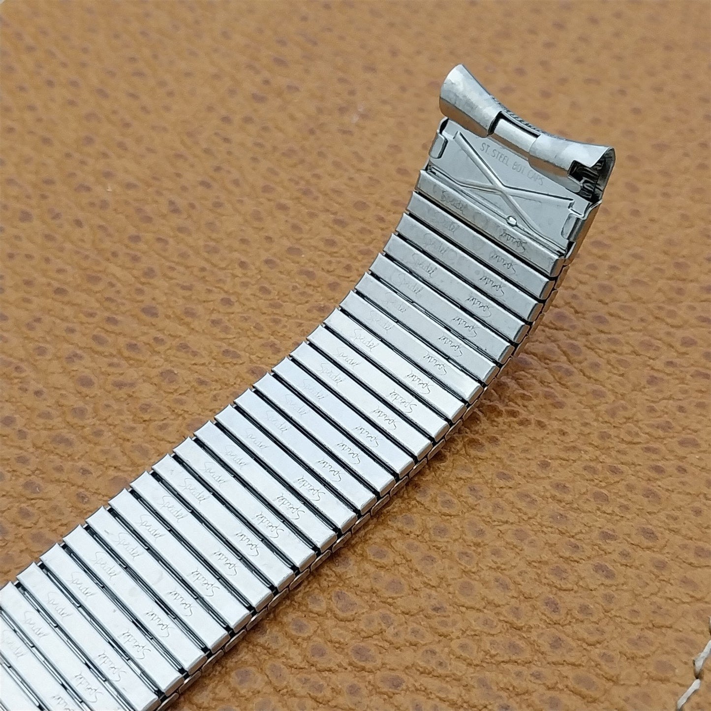 17.2mm 5 3/4" Speidel Thinline nos 70s Stainless Steel Vintage Watch Band