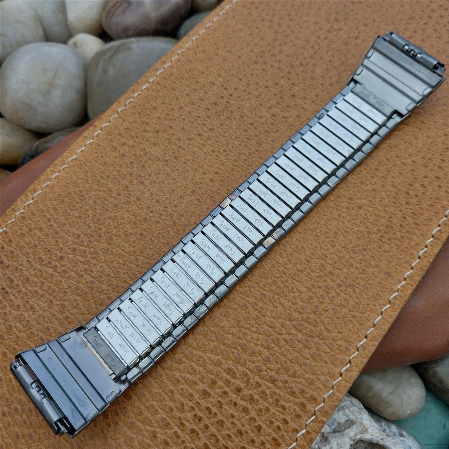 Wide Speidel USA Made Stainless Steel nos Vintage Watch Band 20mm 22mm