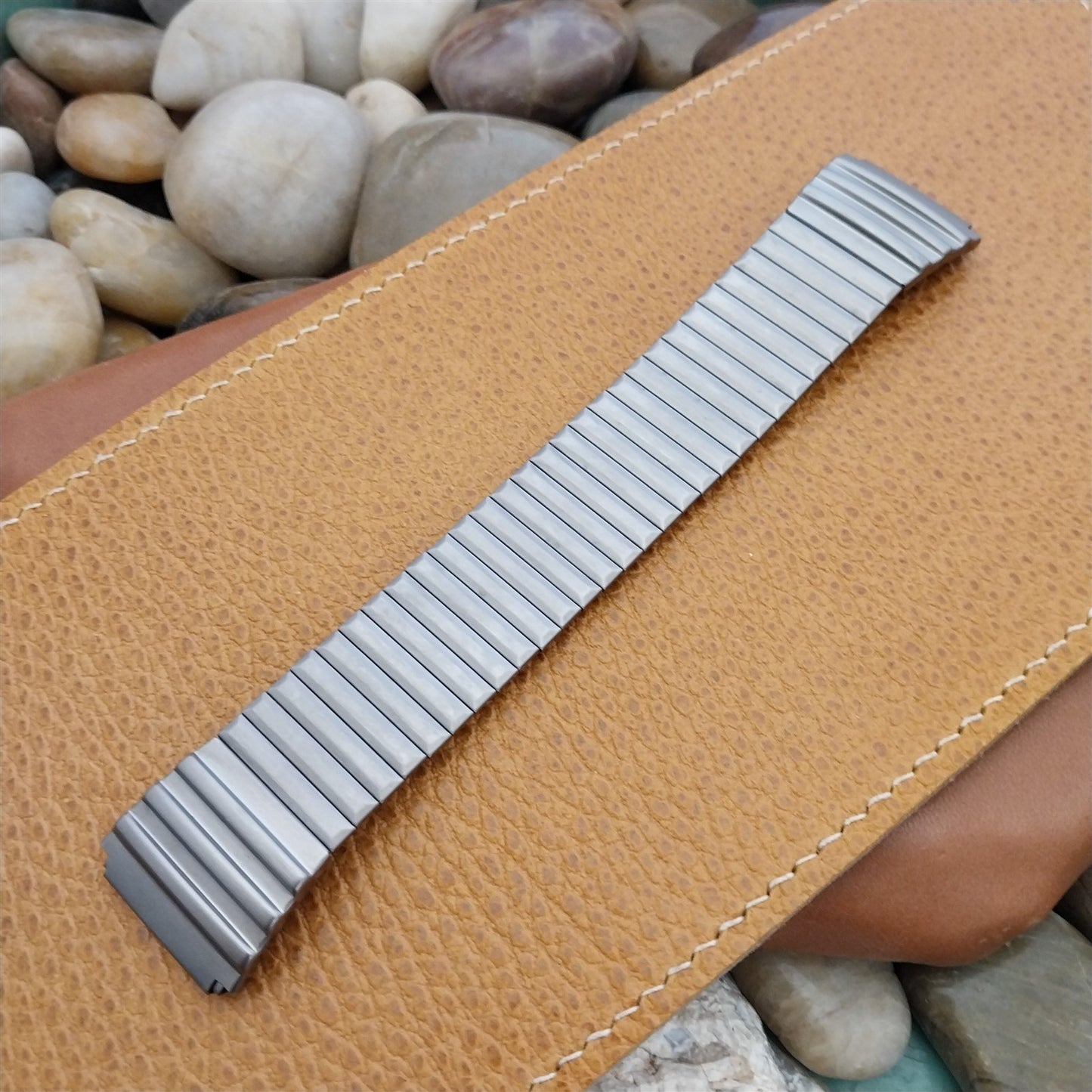 Wide Speidel USA Made Stainless Steel nos Vintage Watch Band 20mm 22mm