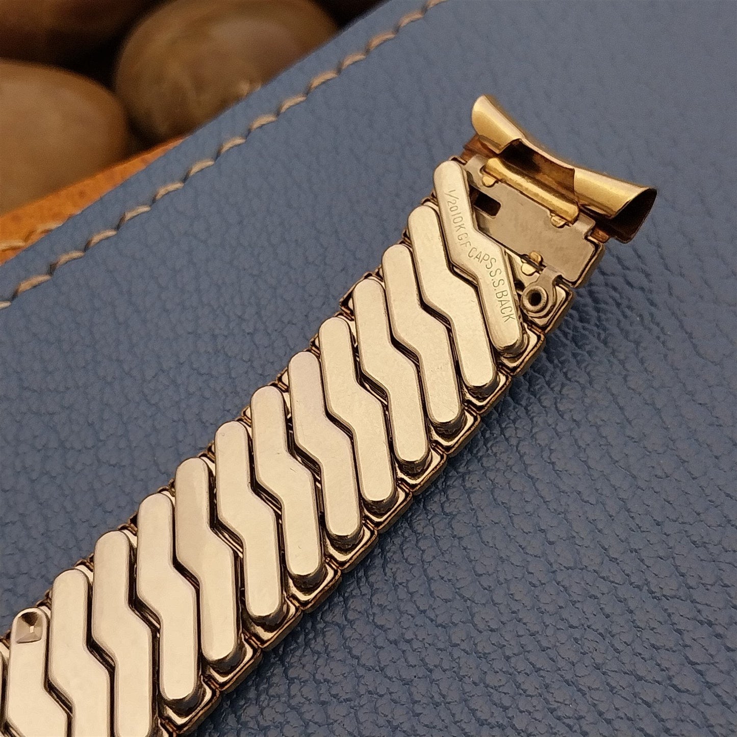 17.2mm 10k Yellow Gold-Filled Vantage USA 1960s Vintage Watch Band