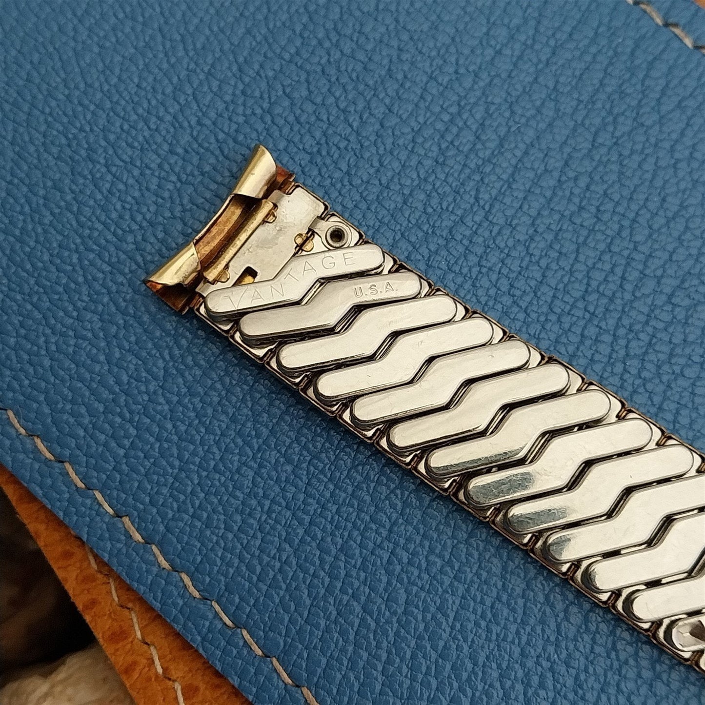 17.2mm 10k Yellow Gold-Filled Vantage USA 1960s Vintage Watch Band