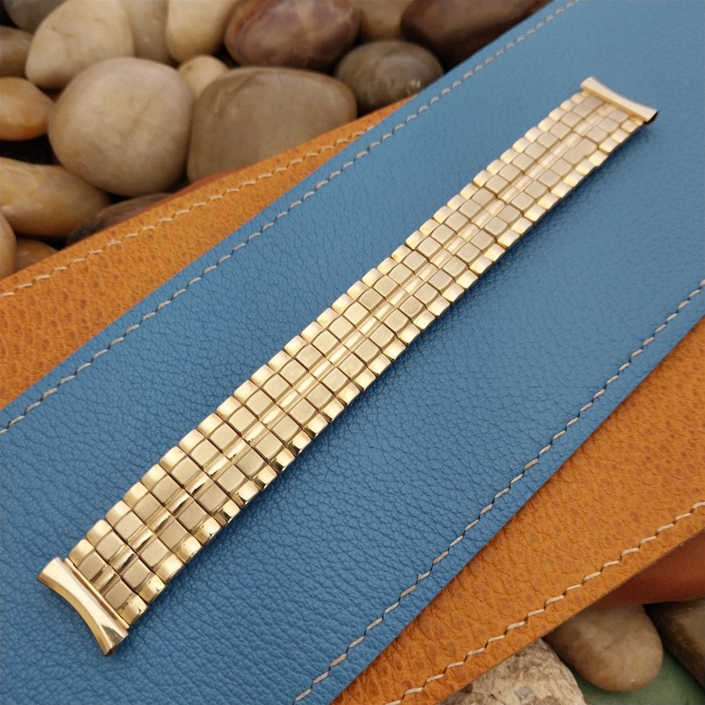 17.2mm 10k Yellow Gold-Filled Vantage USA 1960s Vintage Watch Band