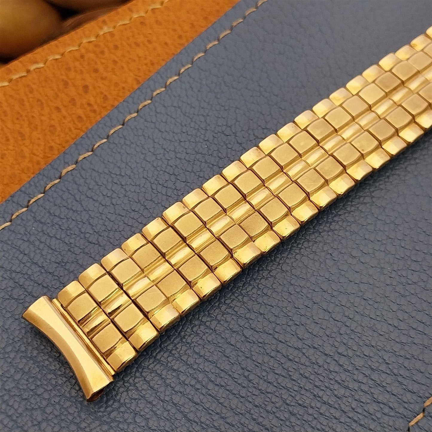 17.2mm 10k Yellow Gold-Filled Vantage USA 1960s Vintage Watch Band