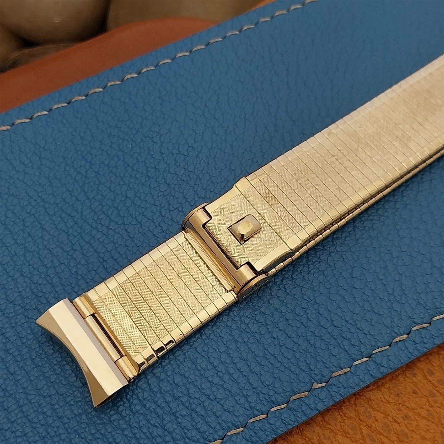 12k Gold Filled Forstner Florentine Komfit 17.2mm 1950s Vintage Watch Band