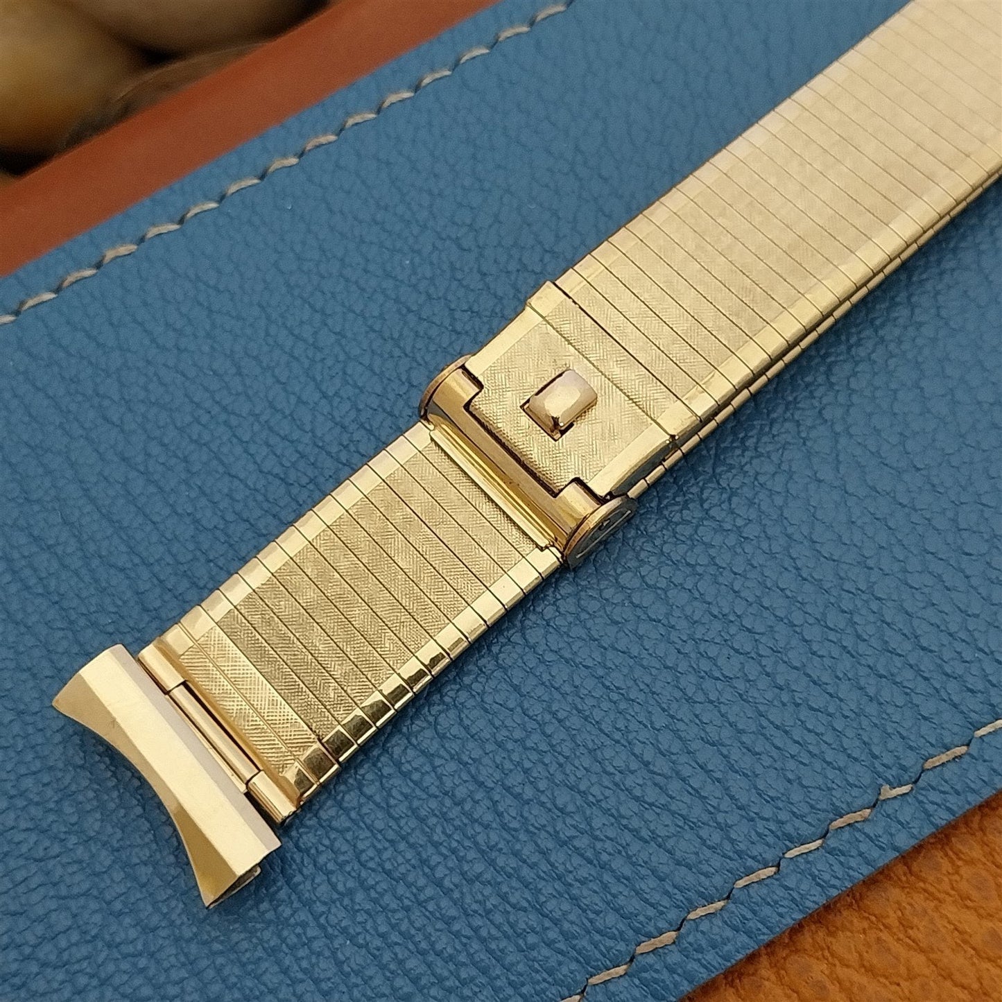 12k Gold Filled Forstner Florentine Komfit 19mm 1950s Vintage Watch Band