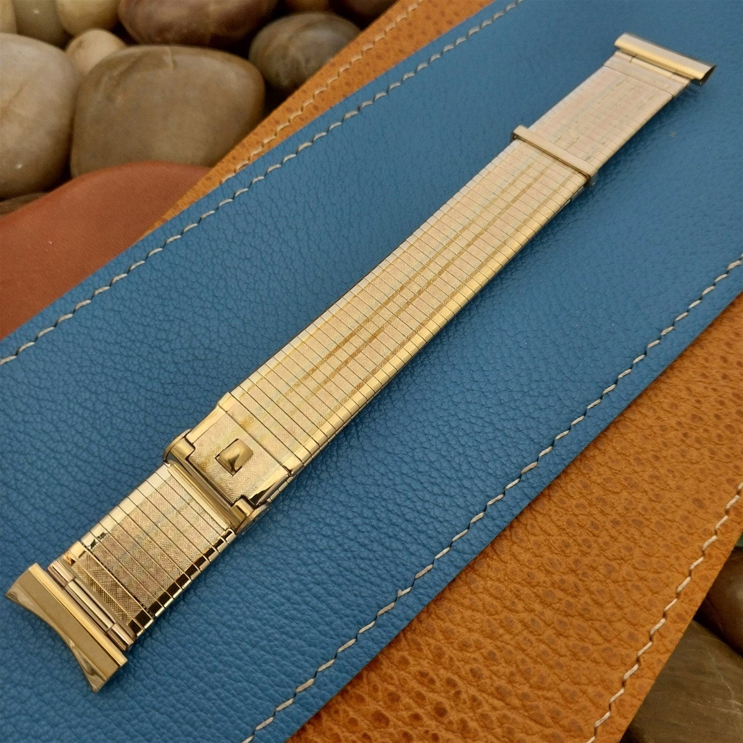 Rose White & Yellow Gold Filled Forstner Florentine Komfit Vintage Watch Band