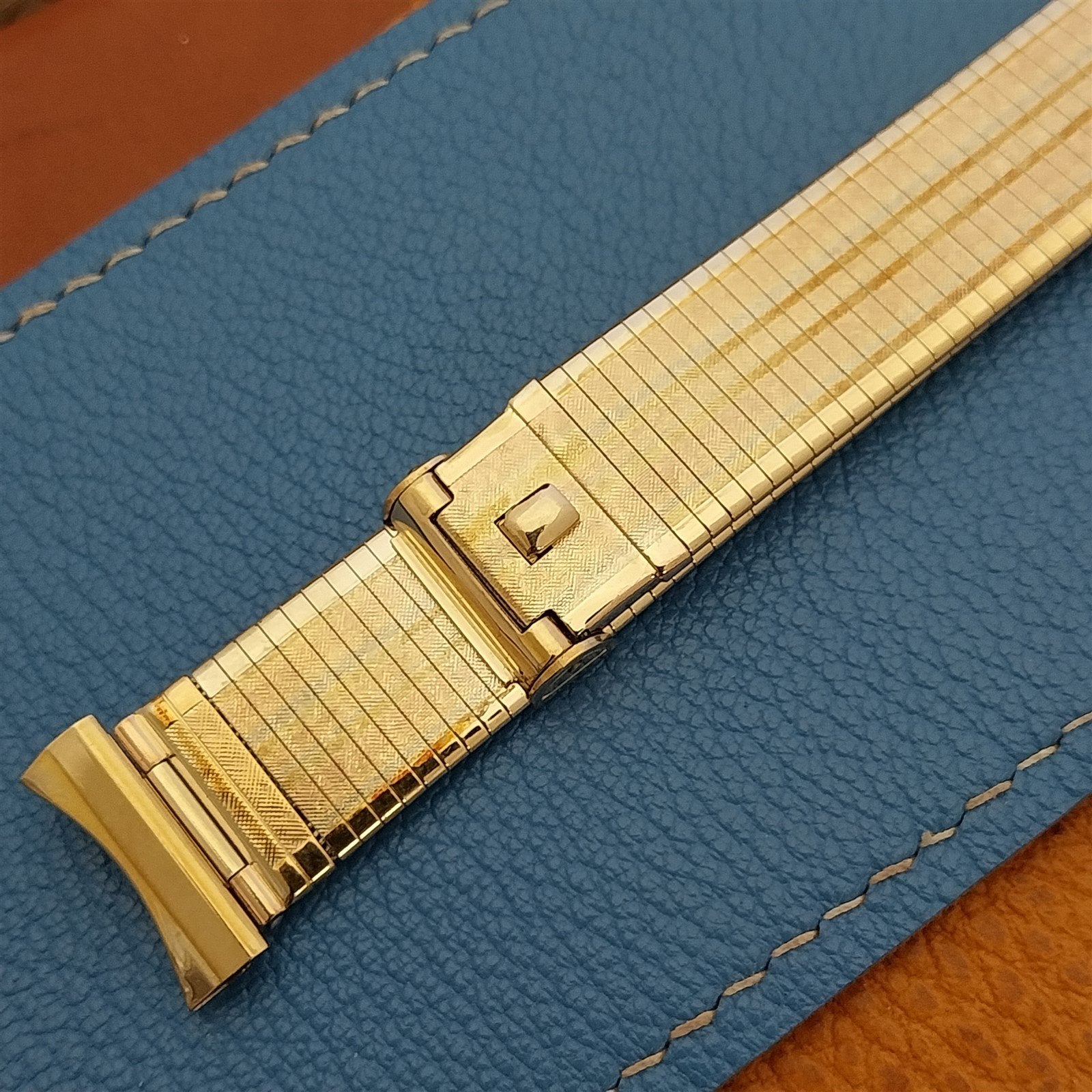 Rose White & Yellow Gold Filled Forstner Florentine Komfit Vintage Watch Band