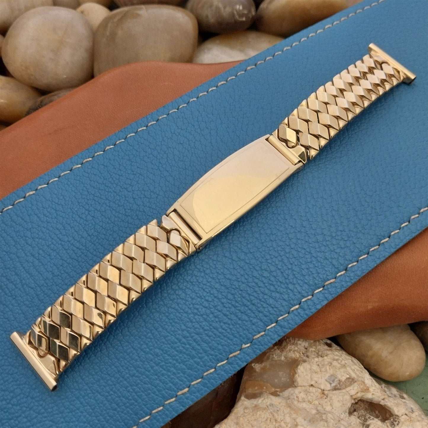 1940s 12k Gold-Filled ASco nos Vintage Watch Band 11/16" 5/8" 9/16"