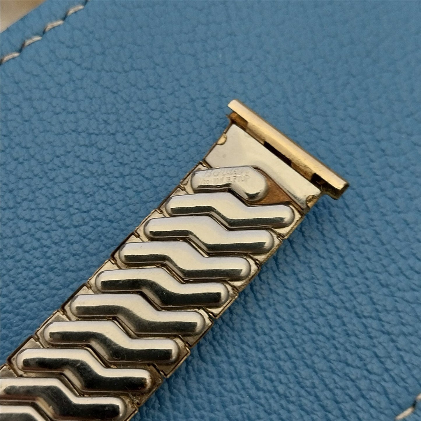 19mm 10k Gold-Filled Borden USA 1940s Scissor Expansion Vintage Watch Band