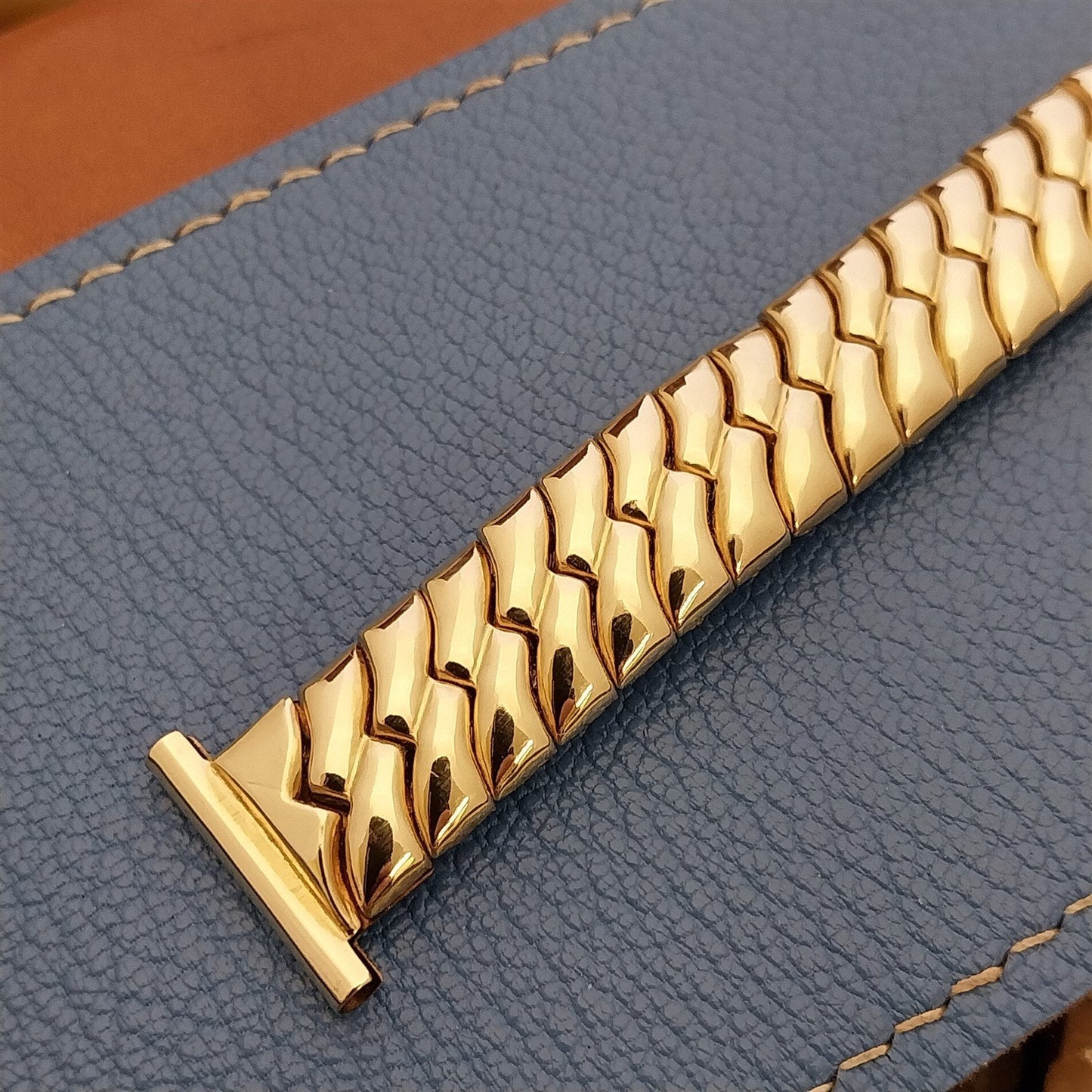 1940s 12k Gold-Filled Morays USA Scissor Expansion Vintage Watch Band