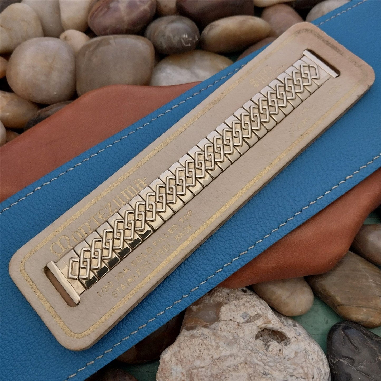 1940s 10k Gold-Filled Morays USA Montezuma nos Vintage Watch Band