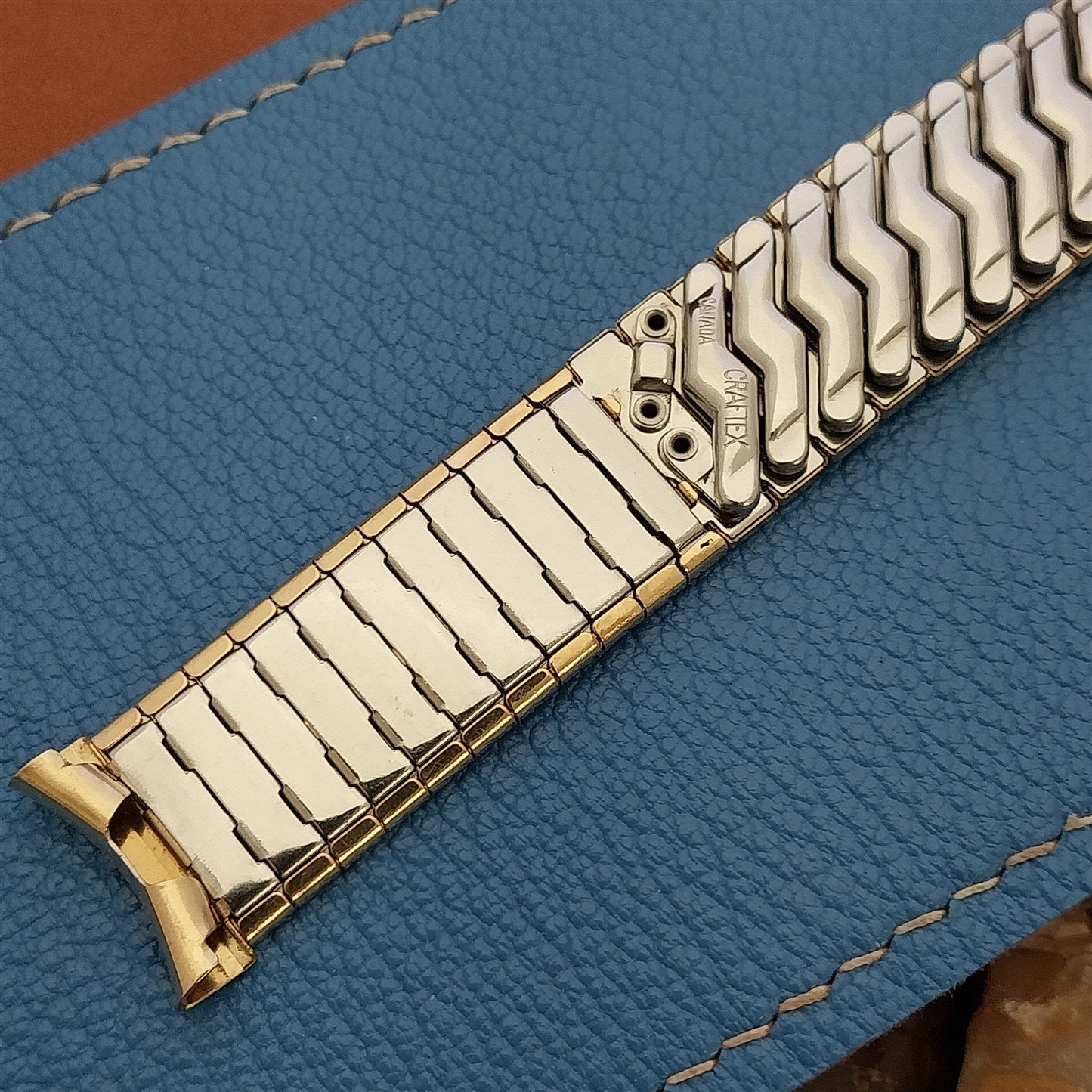 17mm Expansion Craftex 10k Gold-Filled nos Unused 1960s Vintage Watch Band