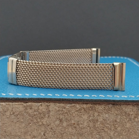 12K Gold-Filled Mesh 15.3mm Kestenmade Unused Classic 1940s Vintage Watch Band