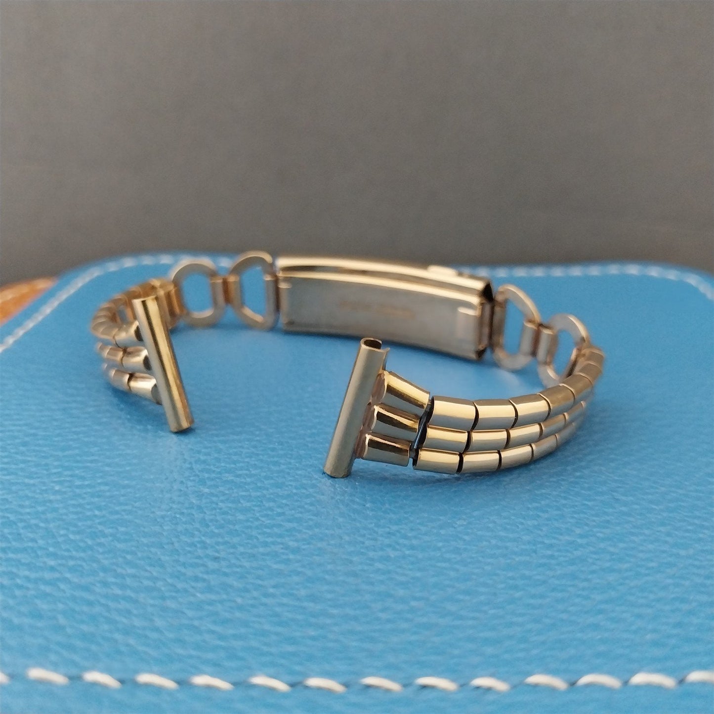 16mm 1940s 12k Gold-Filled TubeFlex 5/8 Kestenmade USA Vintage Watch Band