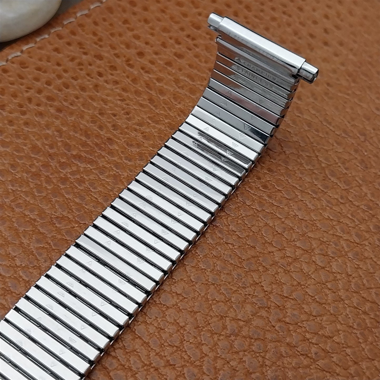 JB Champion Slim 22mm Stainless Steel Expansion Unused 1970s Vintage Watch Band