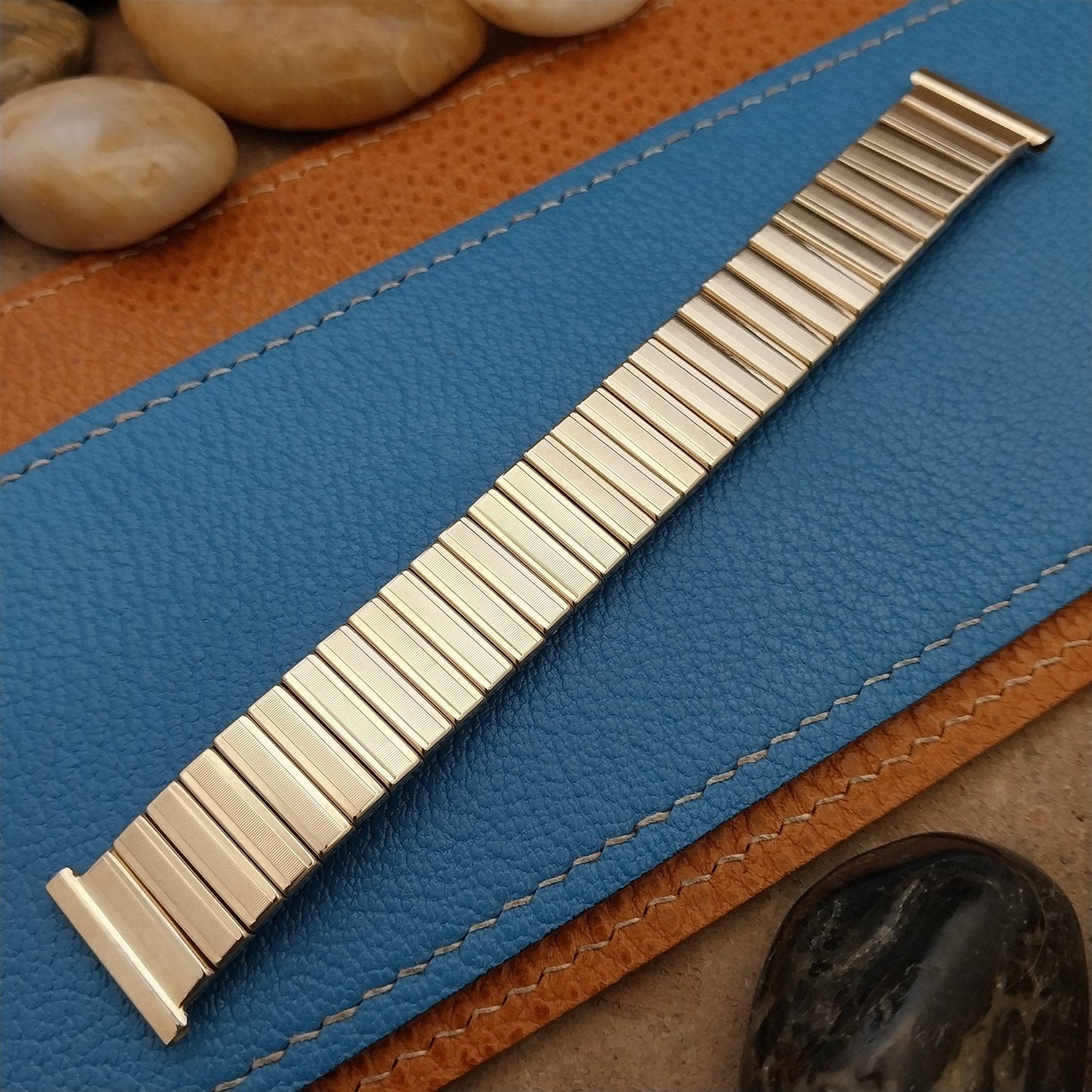 Vintage Airflex 10k Yellow Gold-Filled Unused 1950s Watch Band 3/4" 11/16" 5/8"