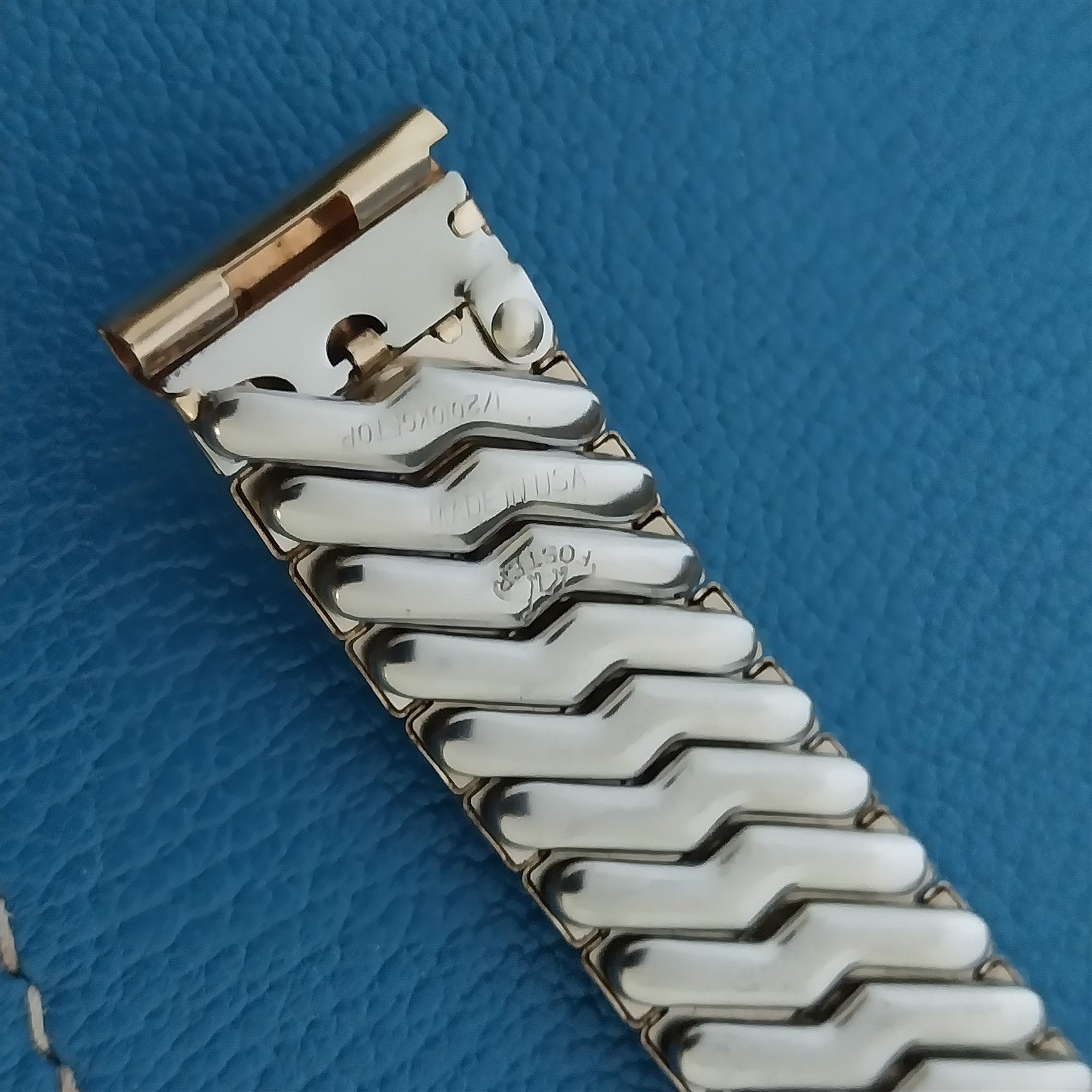 Foster USA 10k Gold-Filled 5/8" 16mm 1950s Scissor-Expansion Vintage Watch Band