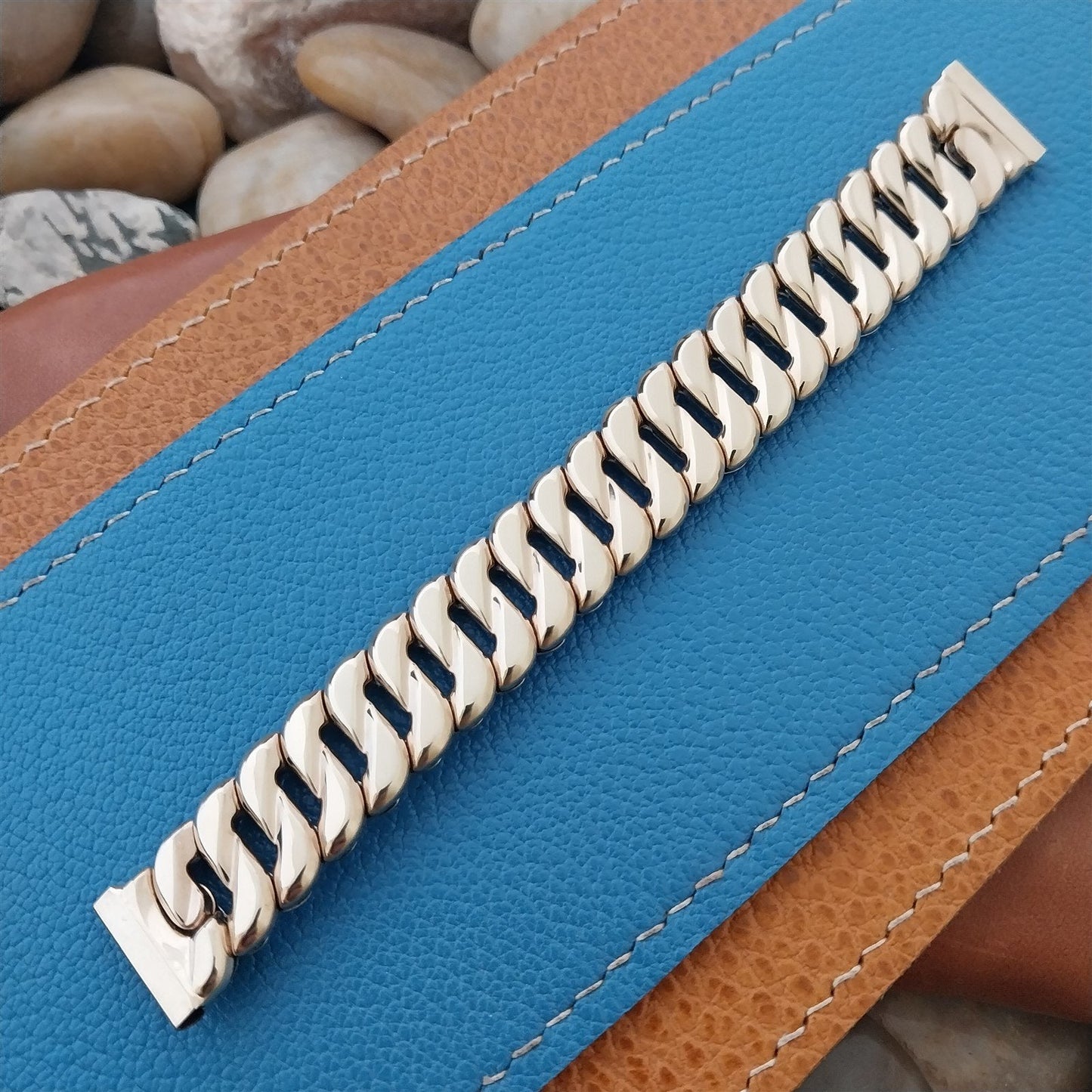 Foster USA 10k Gold-Filled 5/8" 1950s Scissor-Expansion UnusedVintage Watch Band