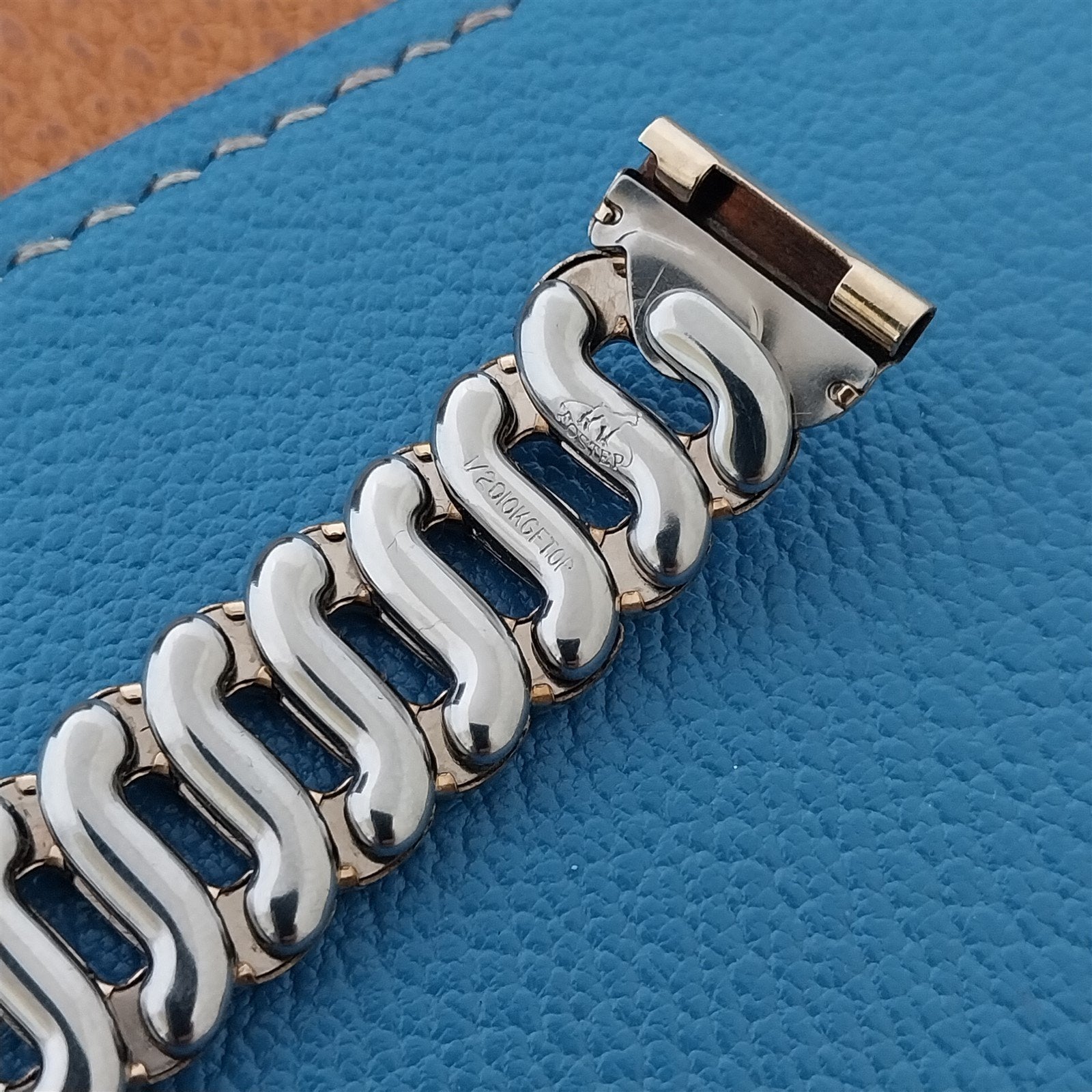 Foster USA 10k Gold-Filled 5/8" 1950s Scissor-Expansion UnusedVintage Watch Band