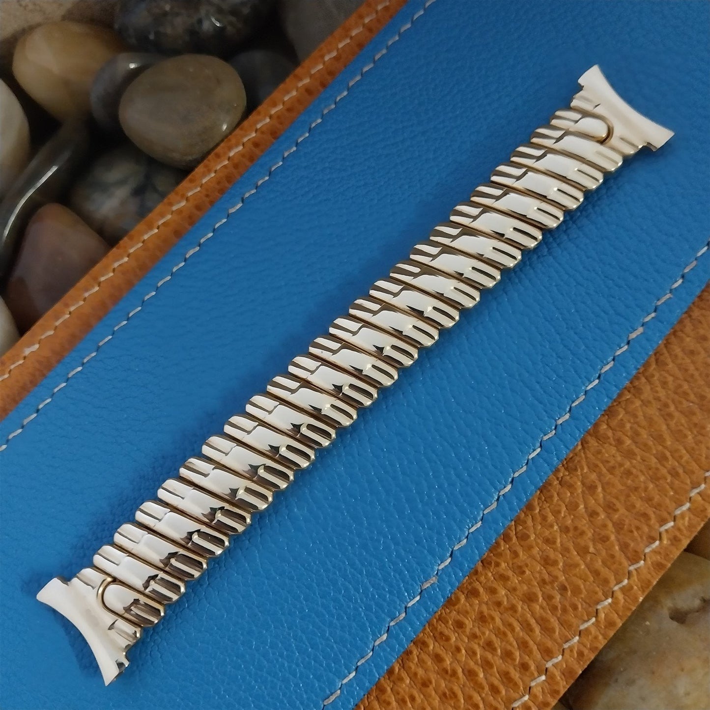 Vintage Foster 10k Gold-Filled 1950s Scissor-Expansion Short Classic Watch Band