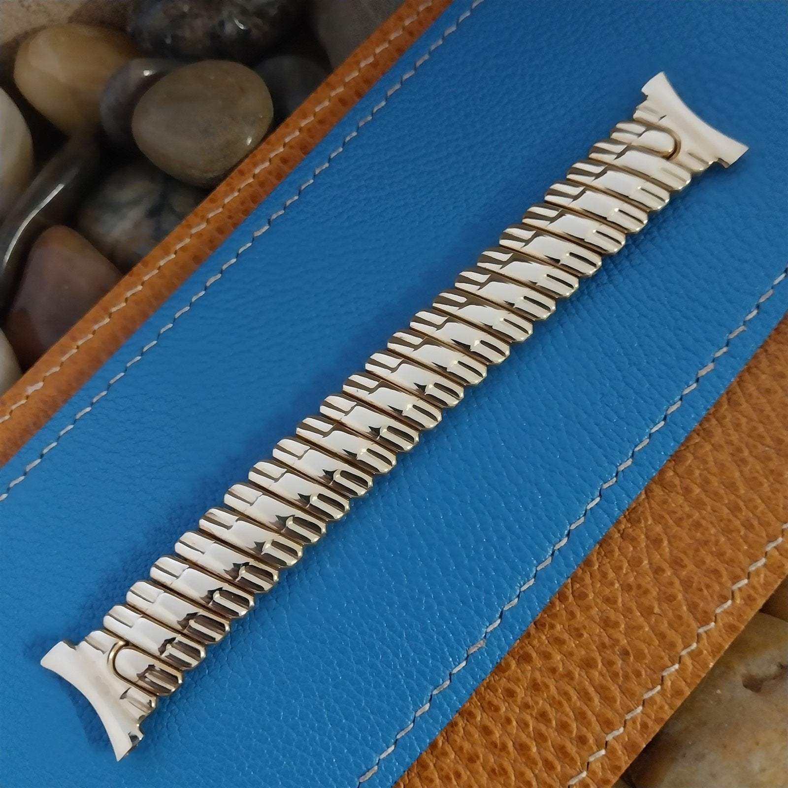 Vintage Foster 10k Gold-Filled 1950s Scissor-Expansion Short Classic Watch Band