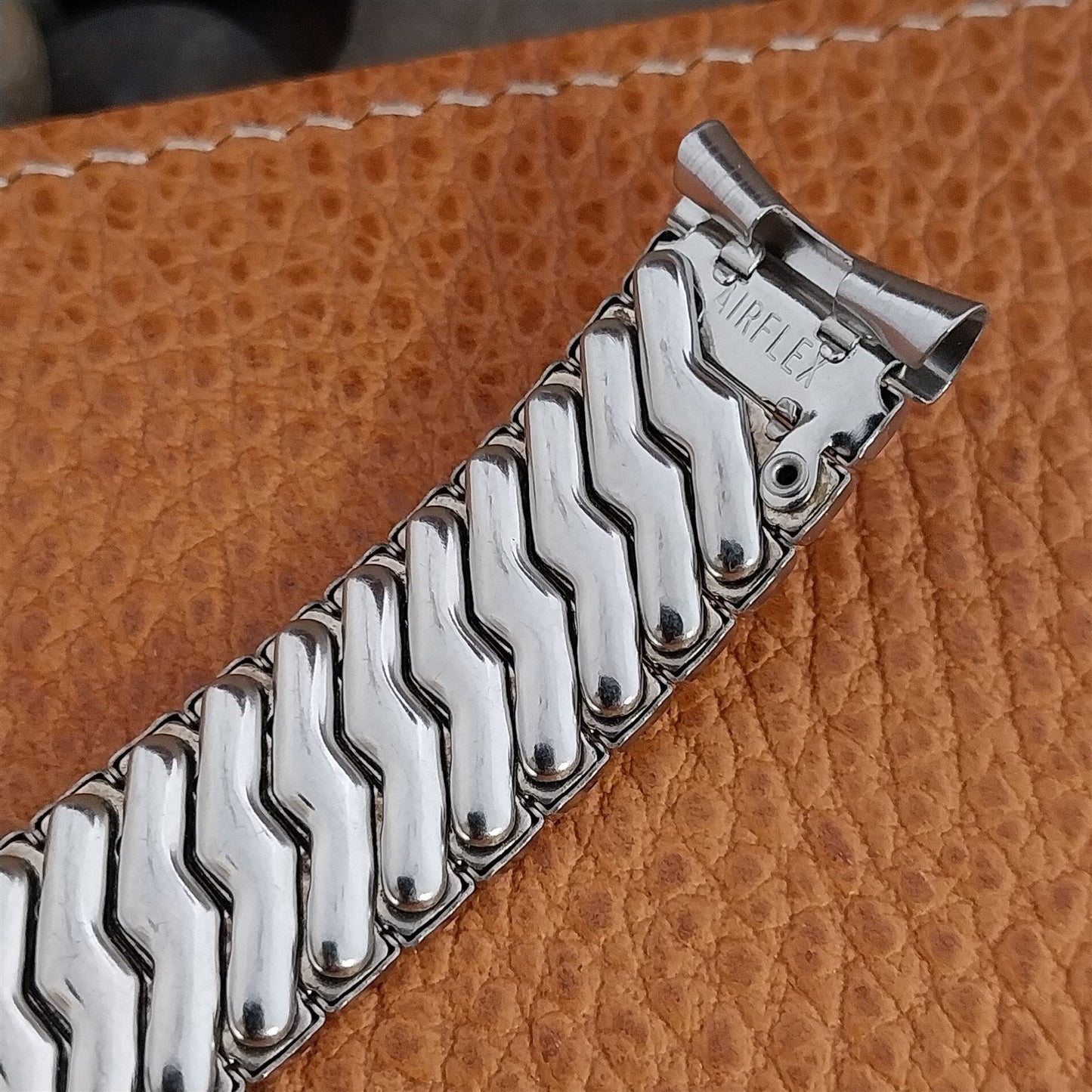 Vintage 17.2mm Stainless Steel Expansion AirFlex USA Unused Classic Watch Band