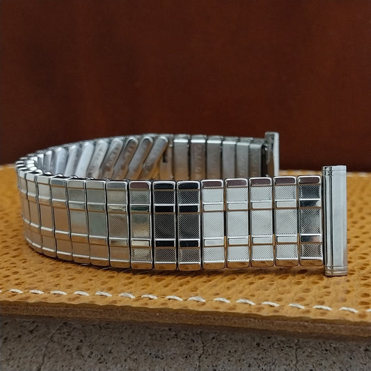 Lenox USA Stainless Steel nos 1960s Vintage Watch Band 18mm 19mm 16mm