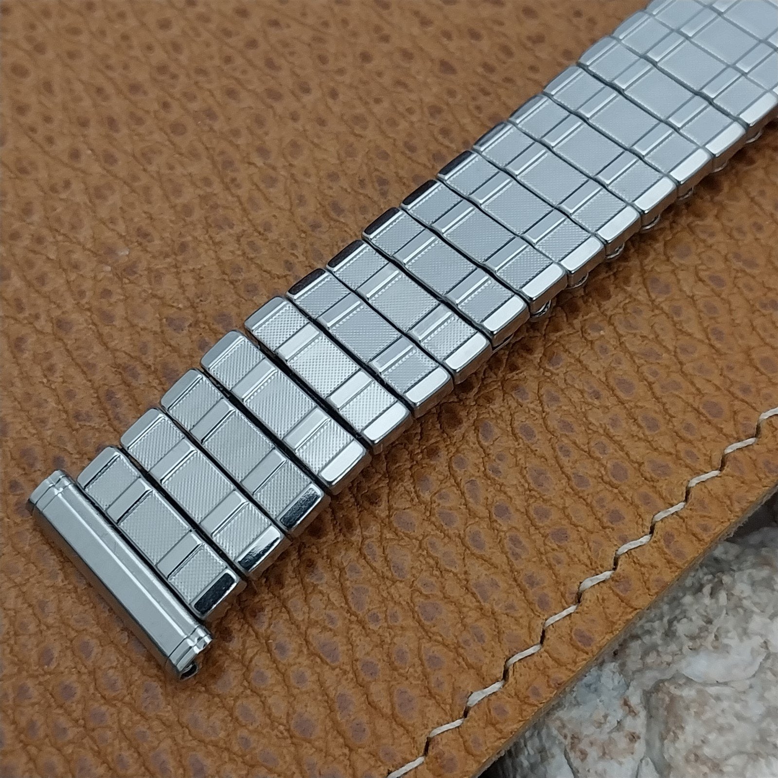 Lenox USA Stainless Steel nos 1960s Vintage Watch Band 18mm 19mm 16mm
