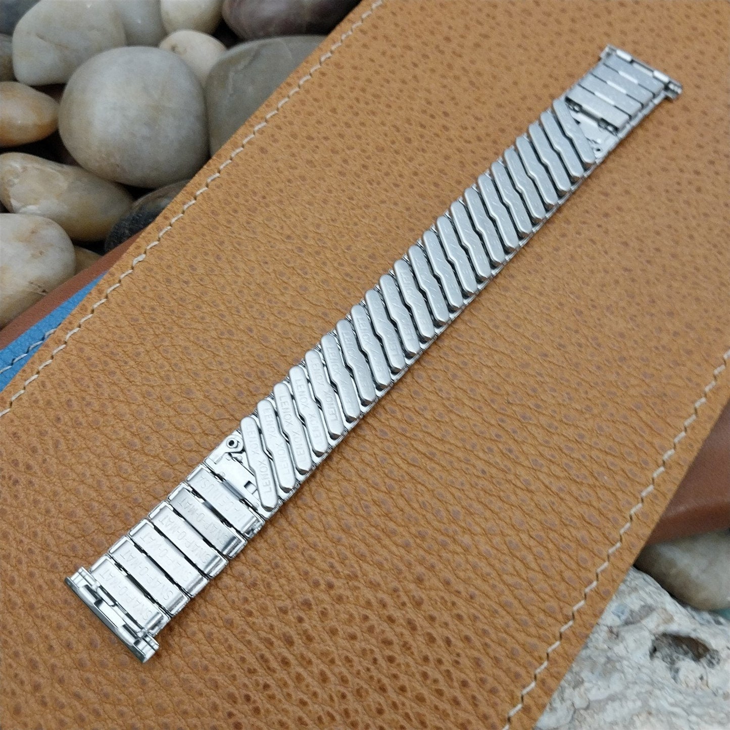 Lenox USA Stainless Steel nos 1960s Vintage Watch Band 18mm 19mm 16mm