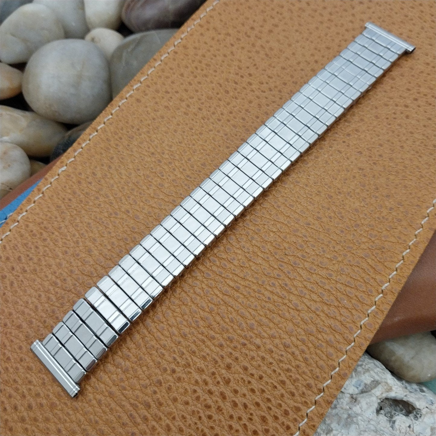 Lenox USA Stainless Steel nos 1960s Vintage Watch Band 18mm 19mm 16mm