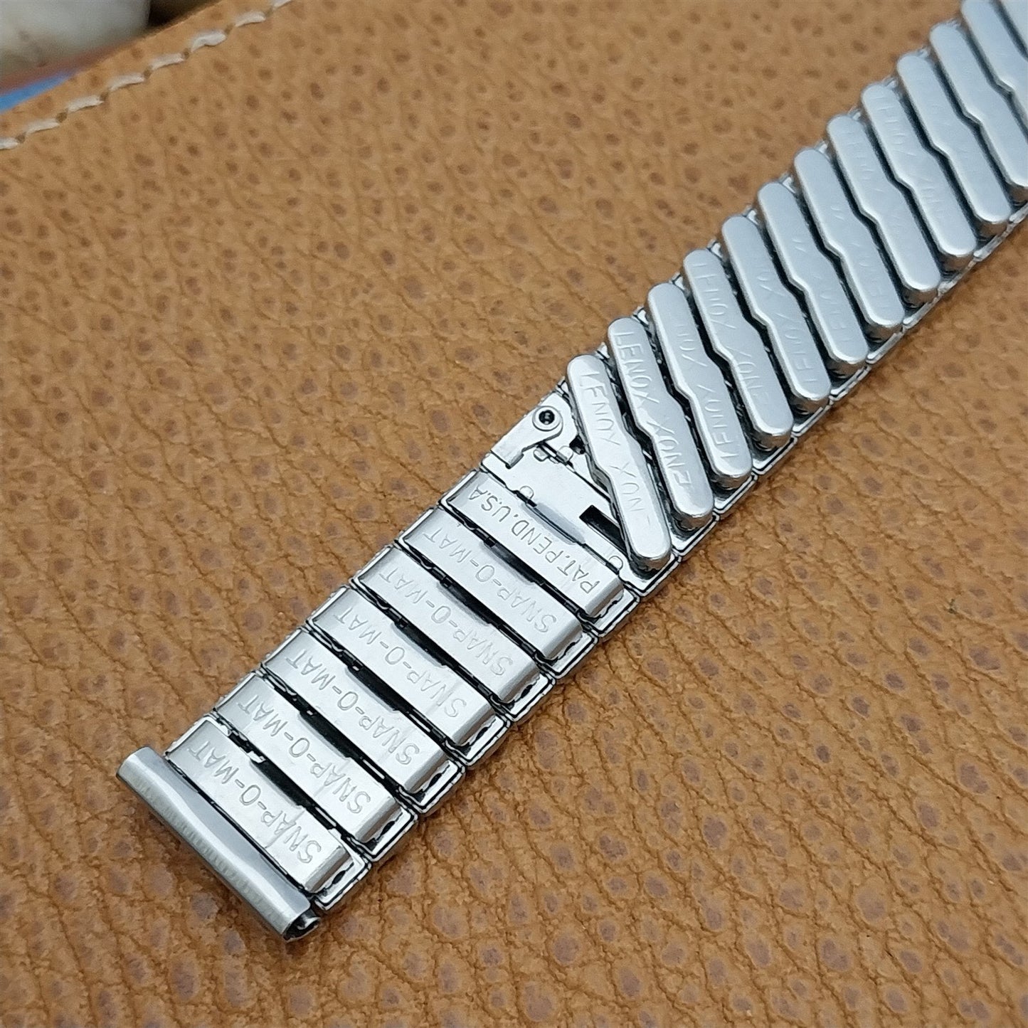 5/8" Lenox USA Stainless Steel Unused Classic Stretch 1950s Vintage Watch Band