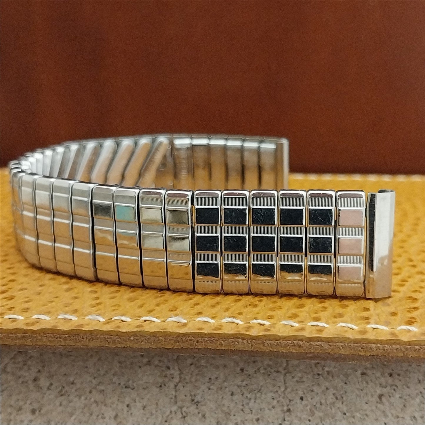 16mm Lenox USA Stainless Steel nos 1960s Vintage Watch Band