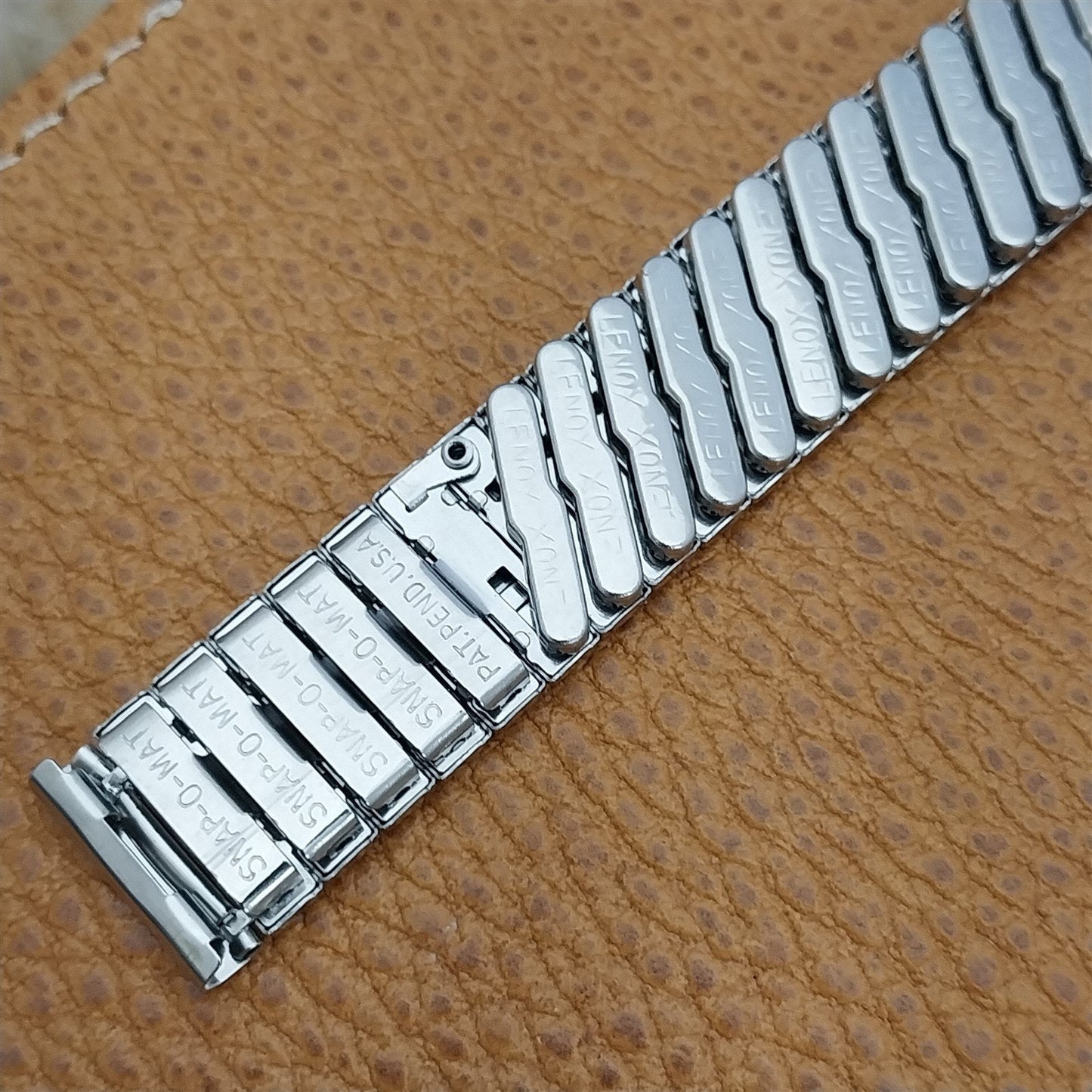 16mm Lenox USA Stainless Steel nos 1960s Vintage Watch Band