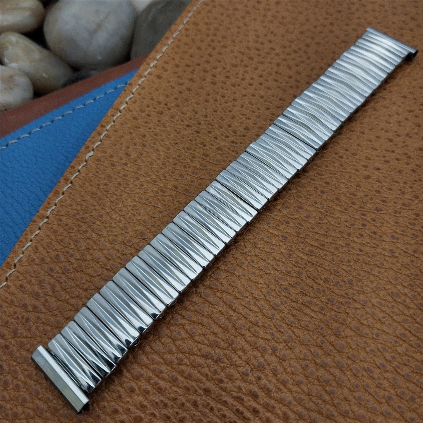 17.2mm 17mm Foster USA 1950s Stainless Steel Expansion nos Vintage Watch Band