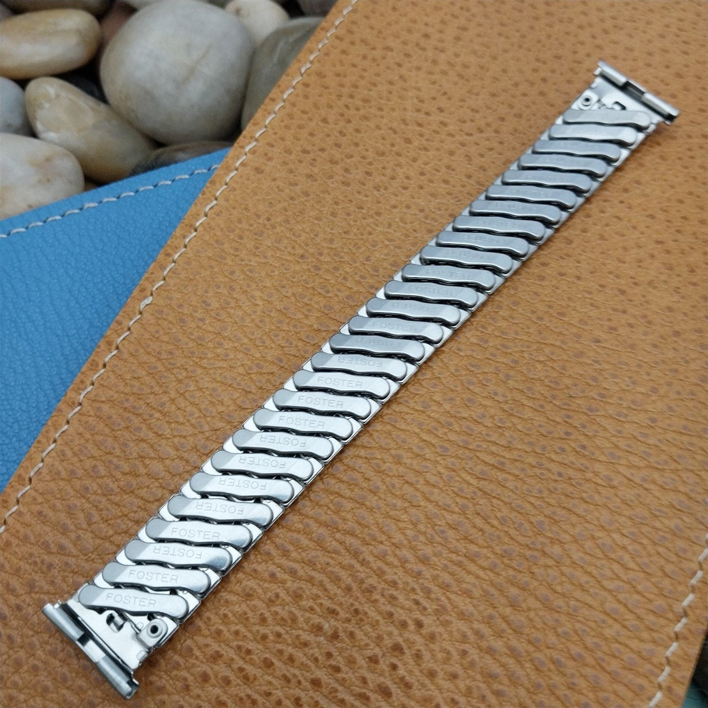 1950s nos Foster USA 16mm 18mm 19mm Stainless Steel Expansion Vintage WatchBand