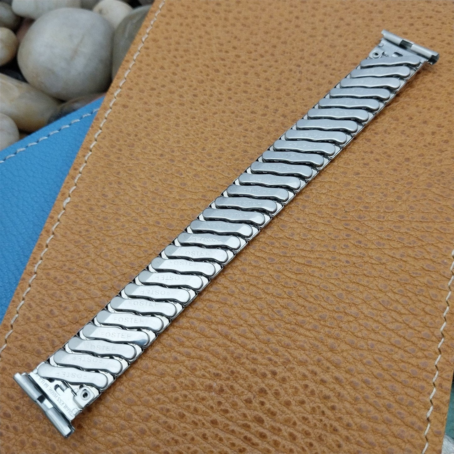 1950s Foster 16mm 18mm 19mm Stainless Steel Expansion Unused Vintage Watch Band