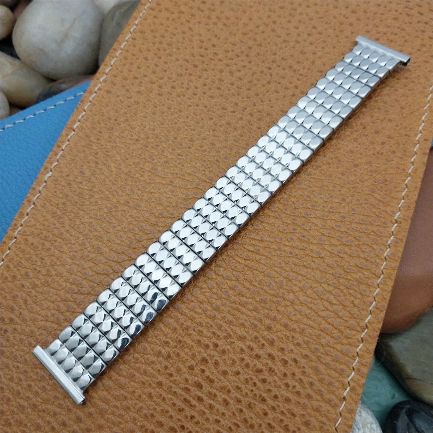 1950s Foster 16mm 18mm 19mm Stainless Steel Expansion Unused Vintage Watch Band