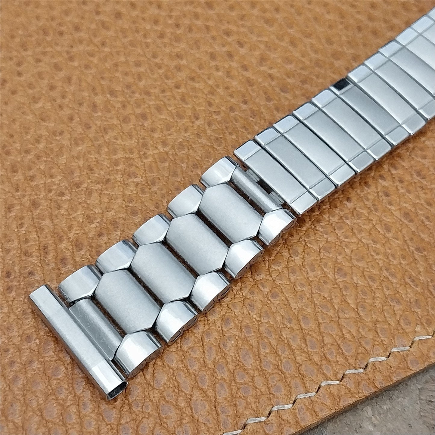 19mm 18mm Stainless Steel Diver Classic Unused nos 1970s Vintage Watch Band