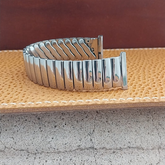 Stainless Steel Scissor-Expansion Short nos Foster USA 1950s Vintage Watch Band