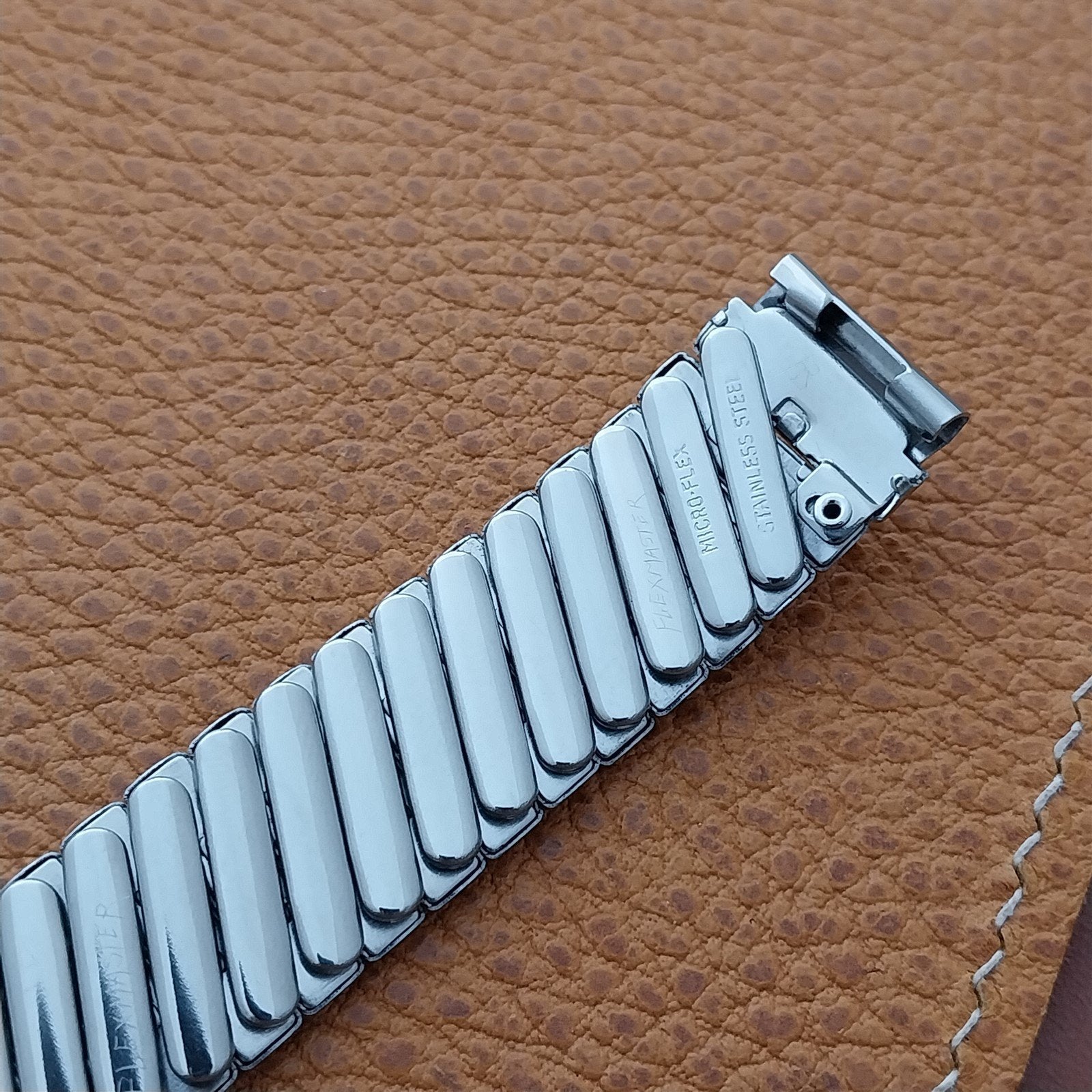 5/8 Micro-Flex 50s Stainless Steel Scissor-Expansion nos Vintage Watch Band
