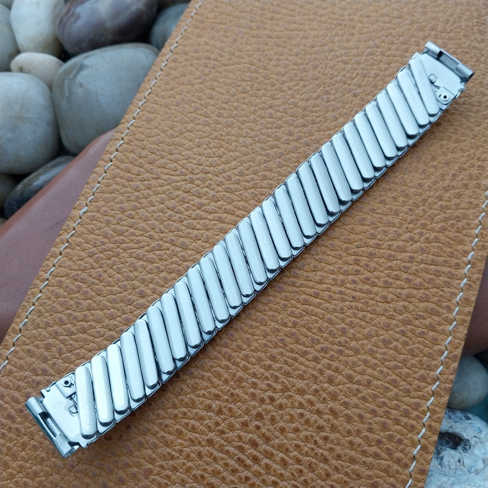 5/8 Micro-Flex 50s Stainless Steel Scissor-Expansion nos Vintage Watch Band