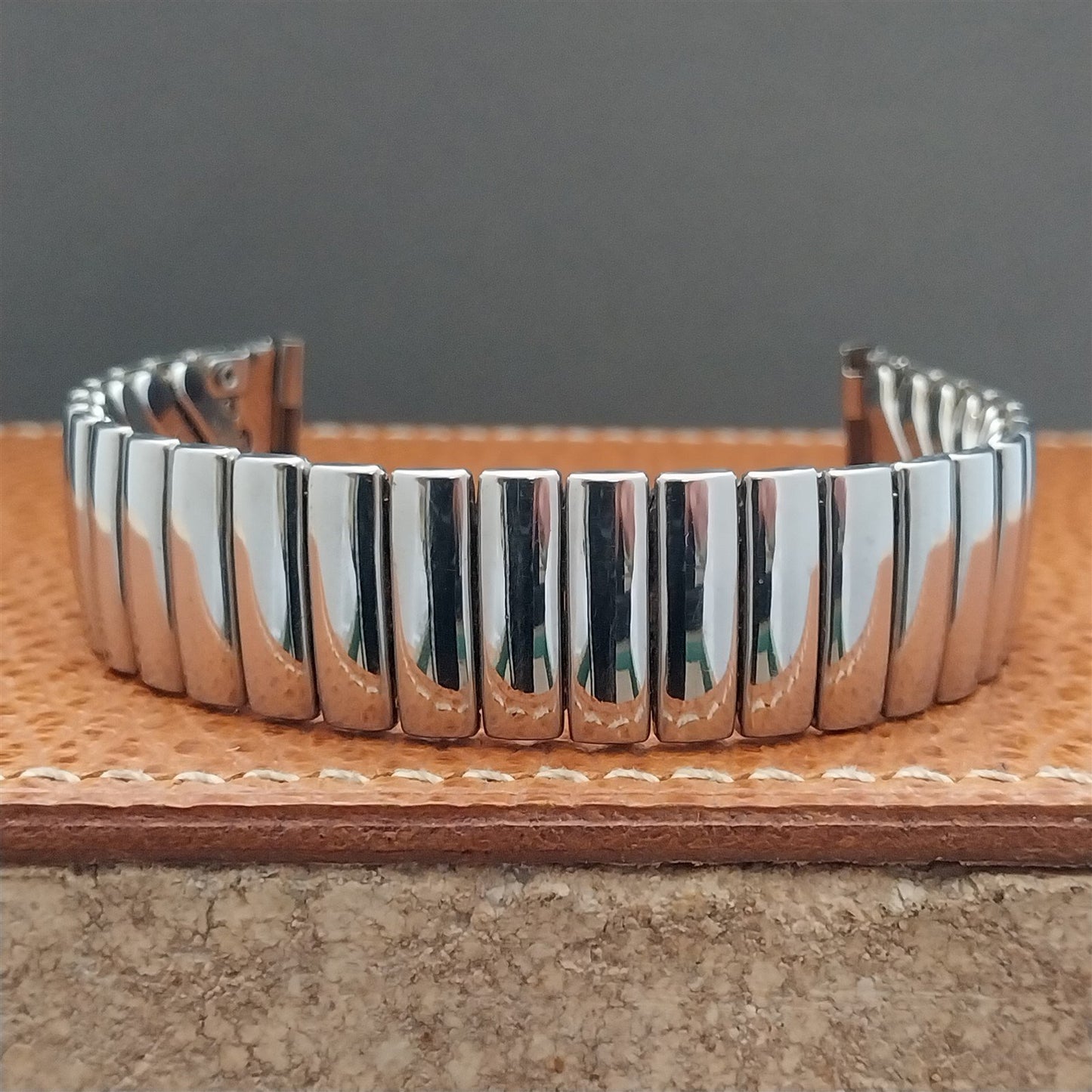 5/8" Foster 1950s Stainless Steel Stretch nos Vintage Watch Band