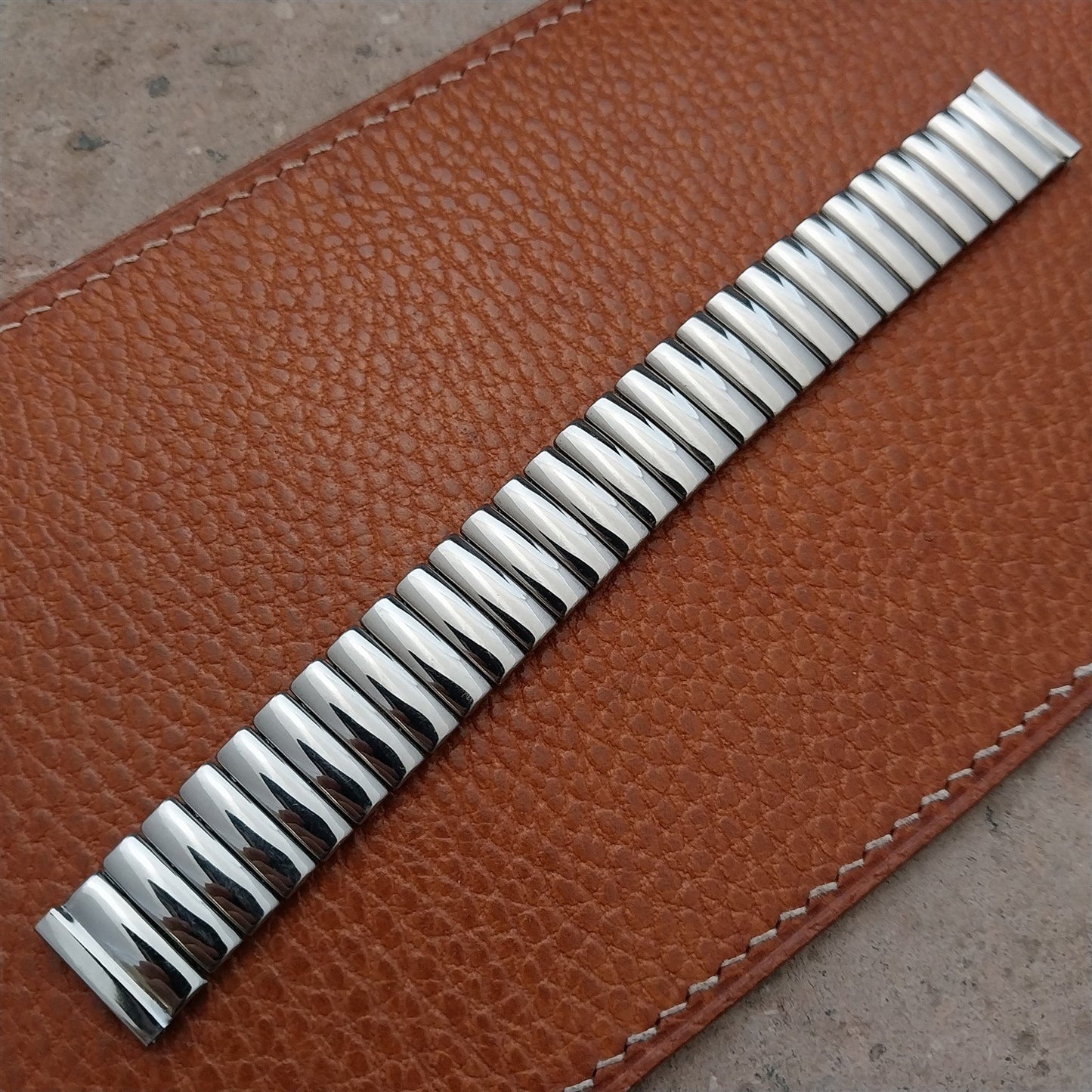 5/8" Foster 1950s Stainless Steel Stretch nos Vintage Watch Band